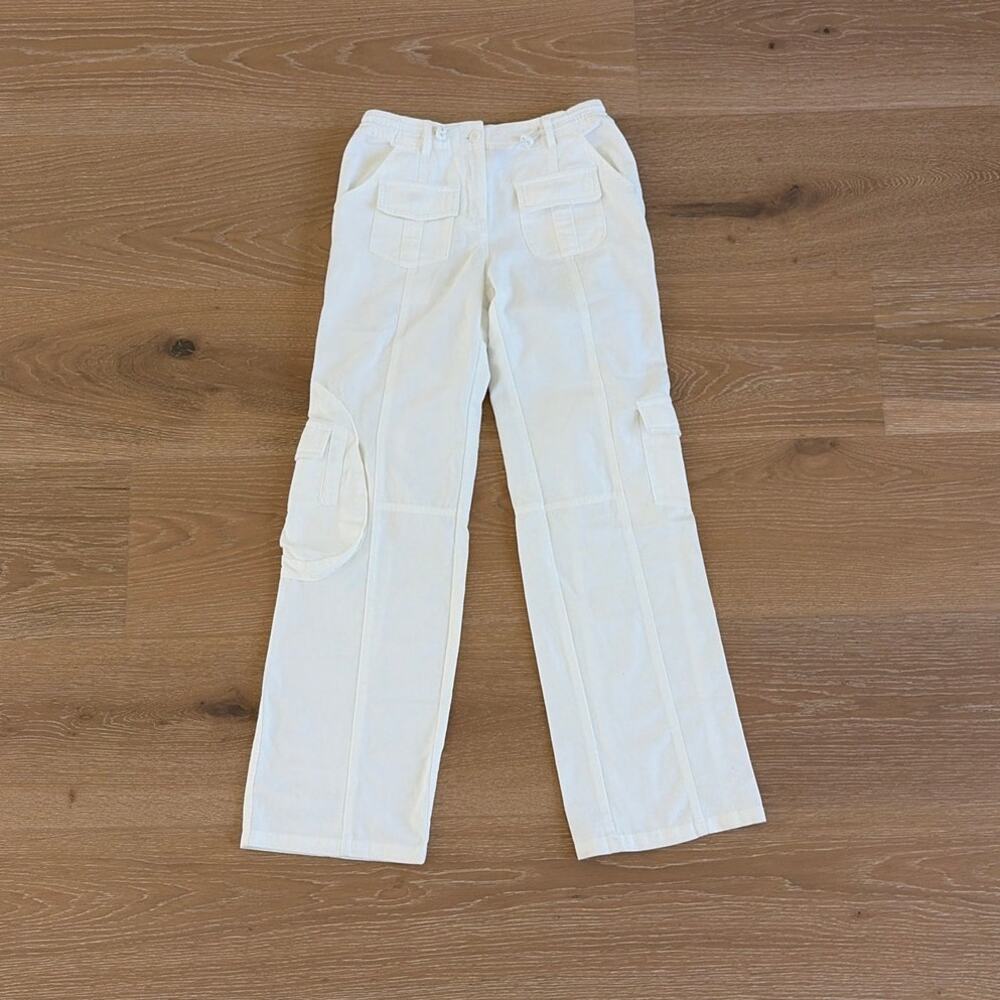 Brandy Melville Cargo Pants Kim White One Size White